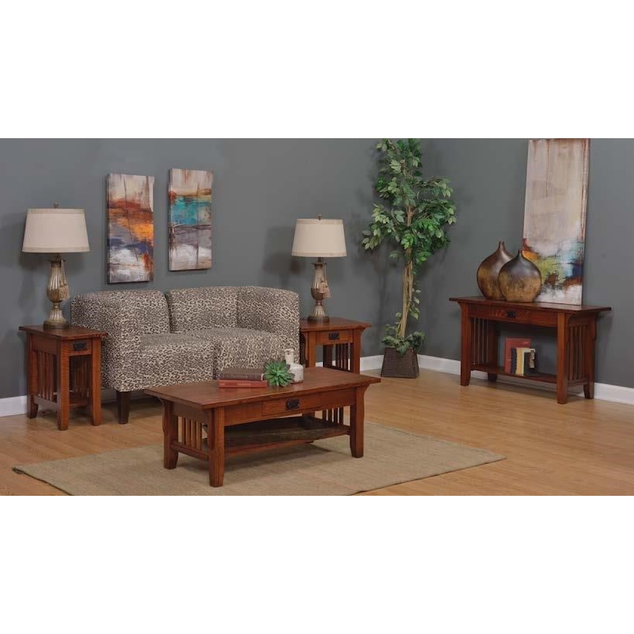 Hopewood Old World Mission Sofa Table