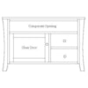 Hopewood Riviera 56" TV Console