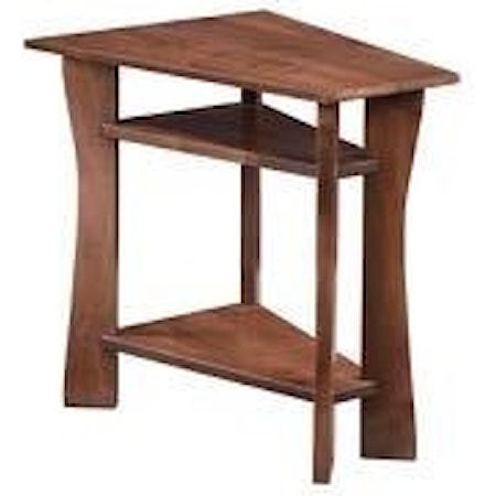 Wedge End Table