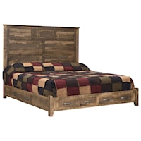 King Storage Bed