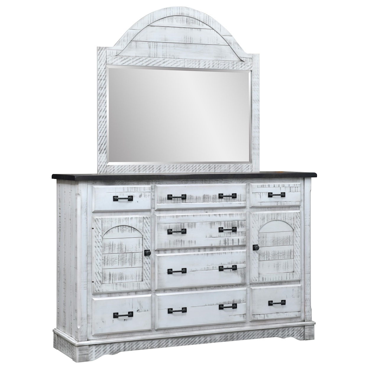 Wayside Custom Furniture Cottage Retreat Mule Dresser & Mirror