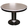 Wayside Custom Furniture Kountry Knob Alcoe Round Single Pedestal Table