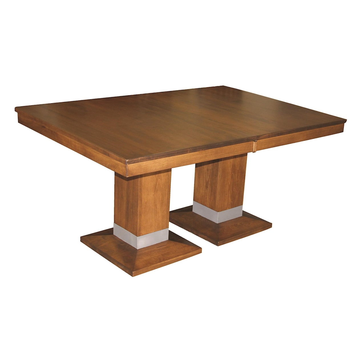 Wayside Custom Furniture Kountry Knob Alcoe Double Pedestal Table