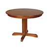 Wayside Custom Furniture Kountry Knob Austin Single Pedestal Table