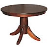 Wayside Custom Furniture Kountry Knob Baytown Single Pedestal Table