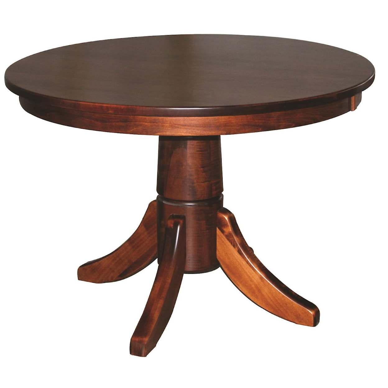 Wayside Custom Furniture Kountry Knob Baytown Single Pedestal Table