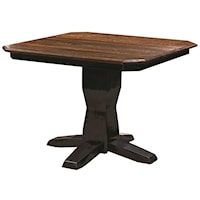 Bevel Shaker Single Pedestal Table