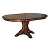 Wayside Custom Furniture Kountry Knob Buckeye Single Pedestal Table
