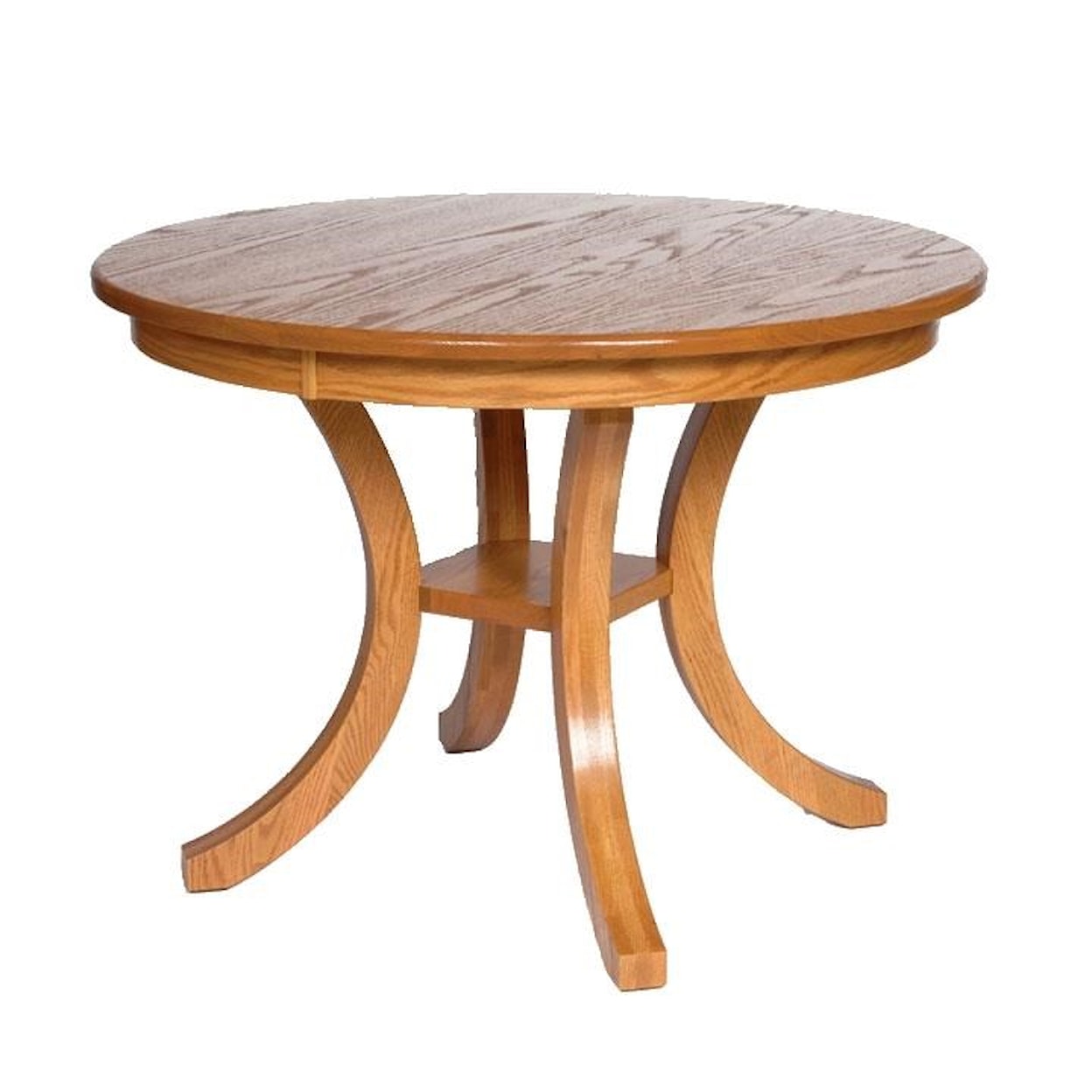 Wayside Custom Furniture Kountry Knob Carlisle Single Pedestal Table