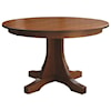 Wayside Custom Furniture Kountry Knob Copper Creek Single Pedestal Table