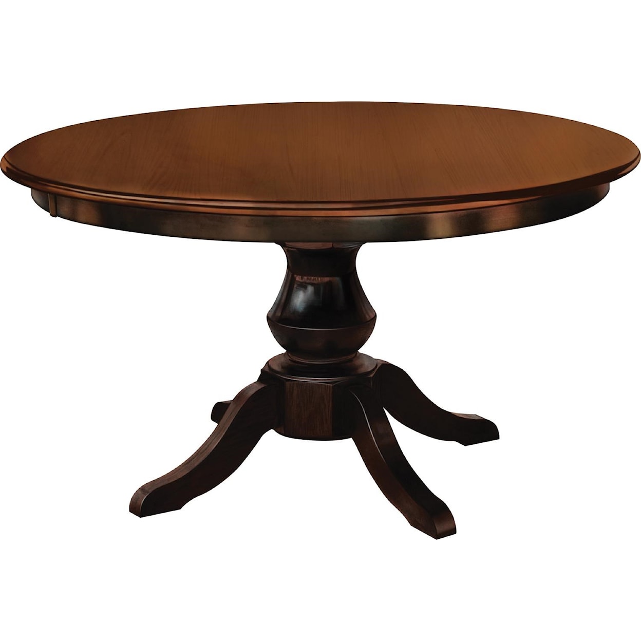 Wayside Custom Furniture Kountry Knob Denver Single Pedestal Table