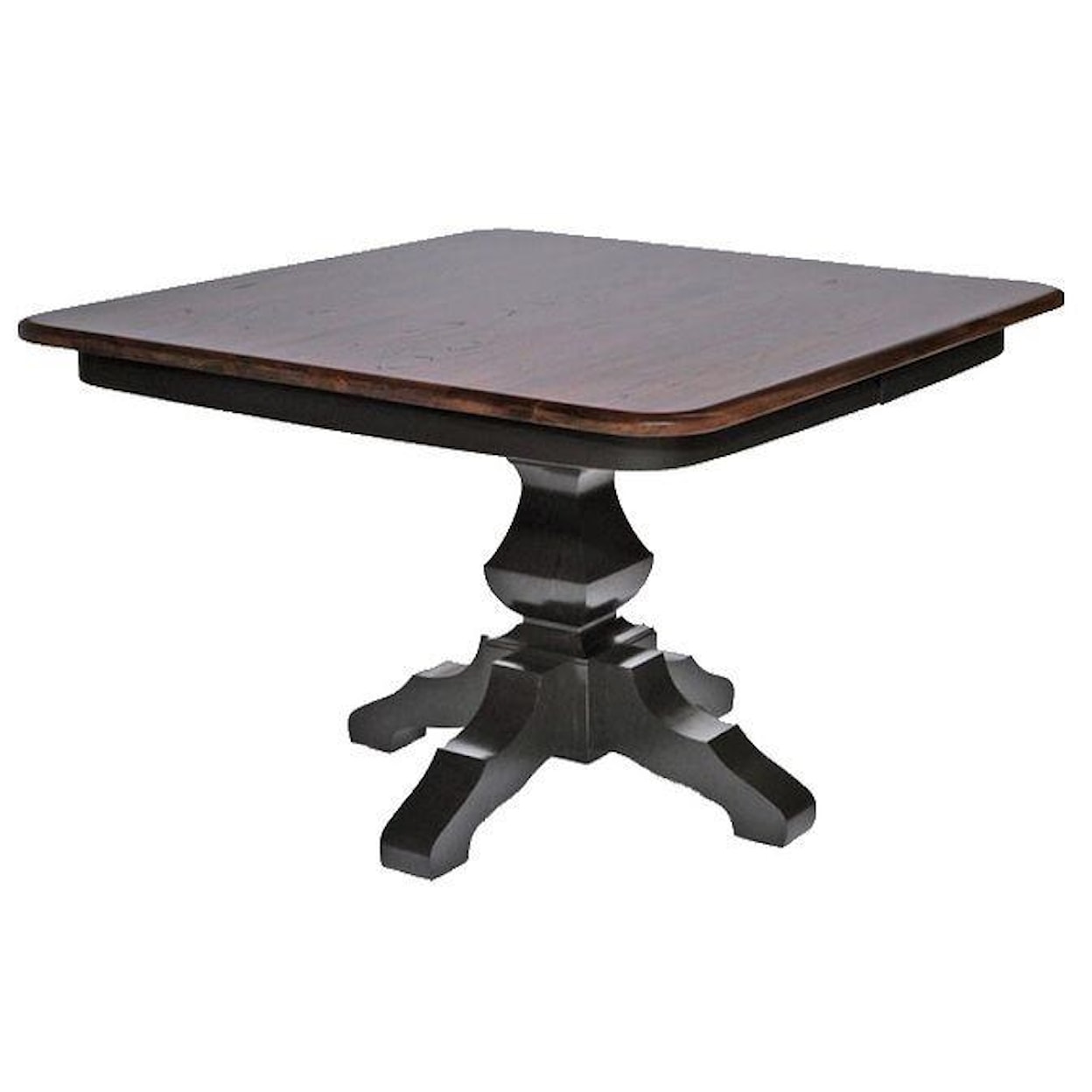 Wayside Custom Furniture Kountry Knob Kingston Single Pedestal Table