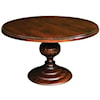 Wayside Custom Furniture Kountry Knob Magnolia Single Pedestal Table