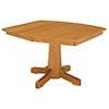 Wayside Custom Furniture Kountry Knob Pinnacle Single Pedestal Table