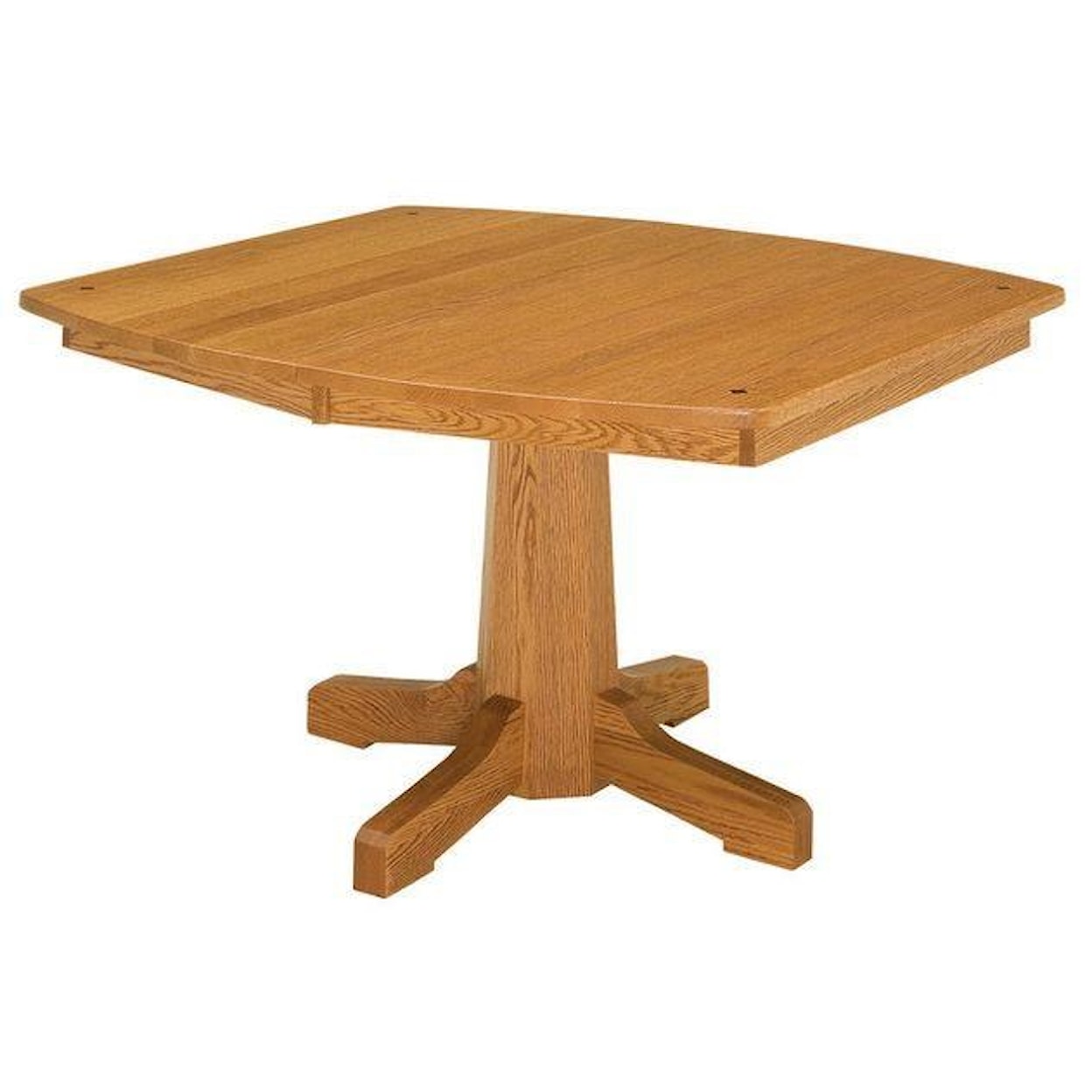 Wayside Custom Furniture Kountry Knob Pinnacle Single Pedestal Table