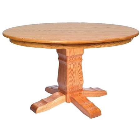 Post Mission Single Pedestal Table