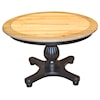 Wayside Custom Furniture Kountry Knob Provence Single Pedestal Table