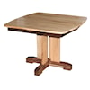 Wayside Custom Furniture Kountry Knob Raleigh Single Pedestal Table