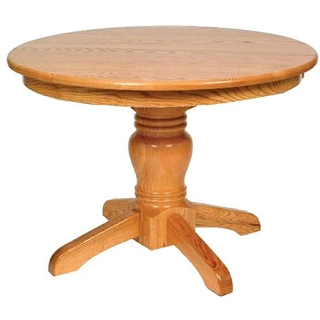 Round Mission Single Pedestal Table