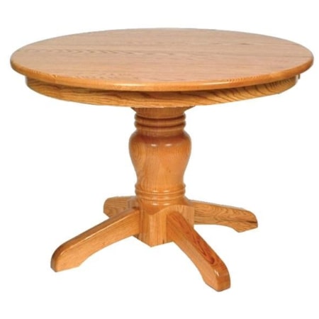 Round Mission Single Pedestal Table