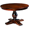 Wayside Custom Furniture Kountry Knob Salem Single Pedestal Table