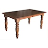 Wayside Custom Furniture Kountry Knob Shreveport Leg Table