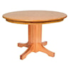 Wayside Custom Furniture Kountry Knob Shreveport Single Pedestal Table