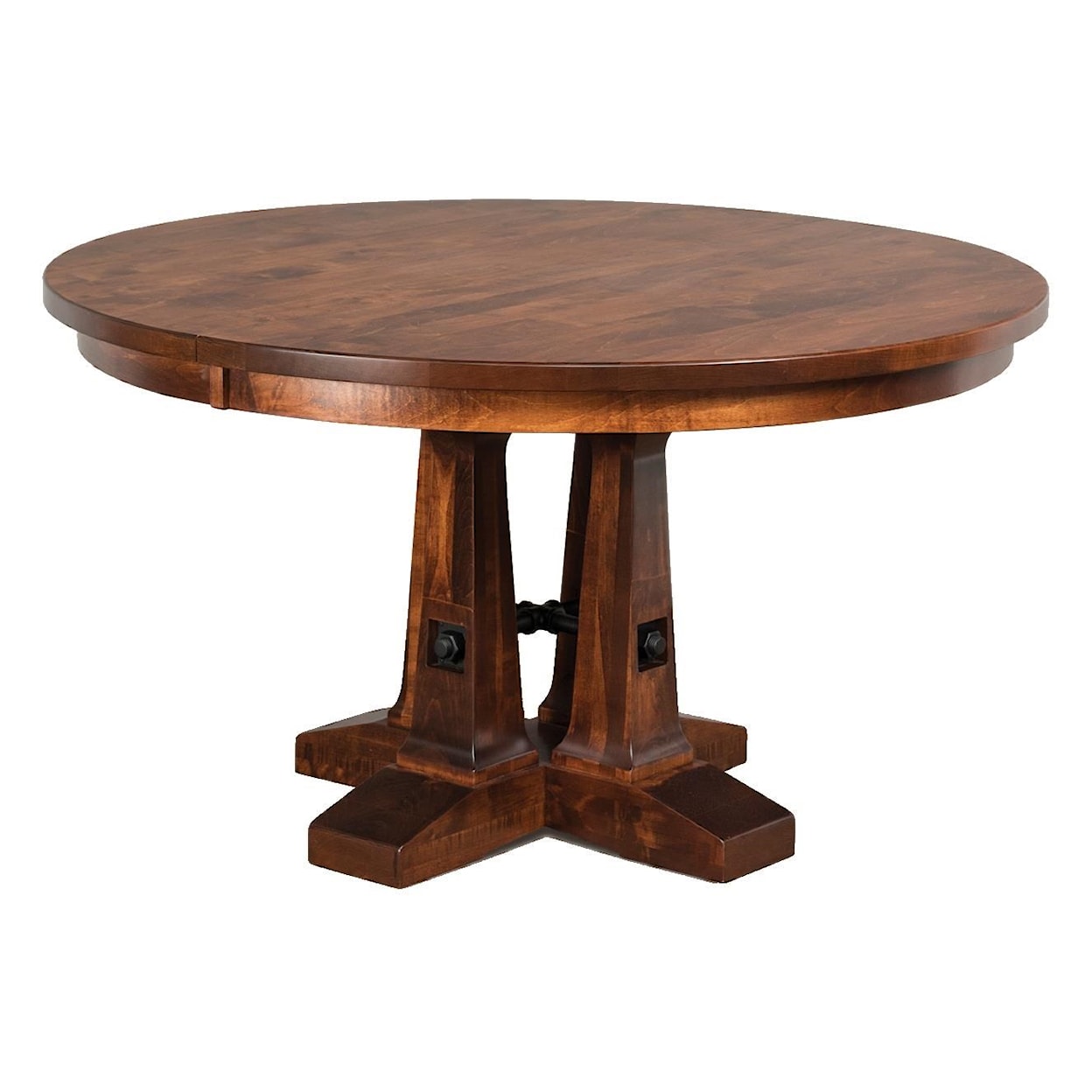 Wayside Custom Furniture Kountry Knob Vienna Single Pedestal Table