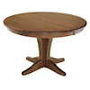 Wayside Custom Furniture Kountry Knob Vintage Single Pedestal Table