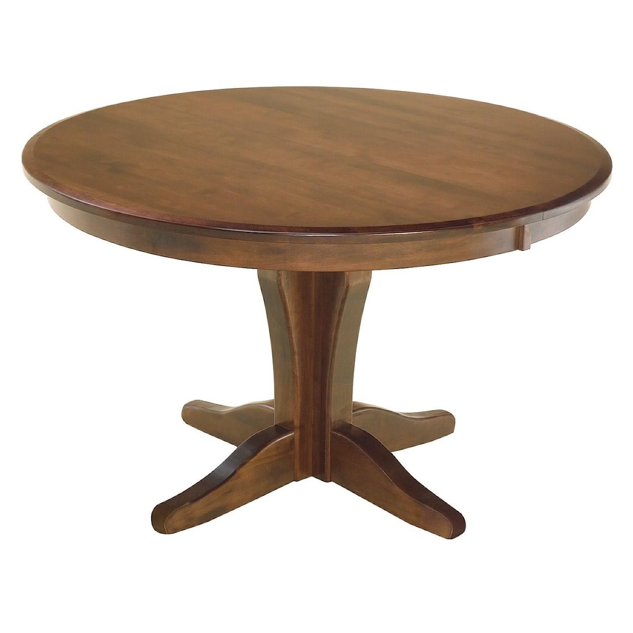 Wayside Custom Furniture Kountry Knob Vintage Single Pedestal Table