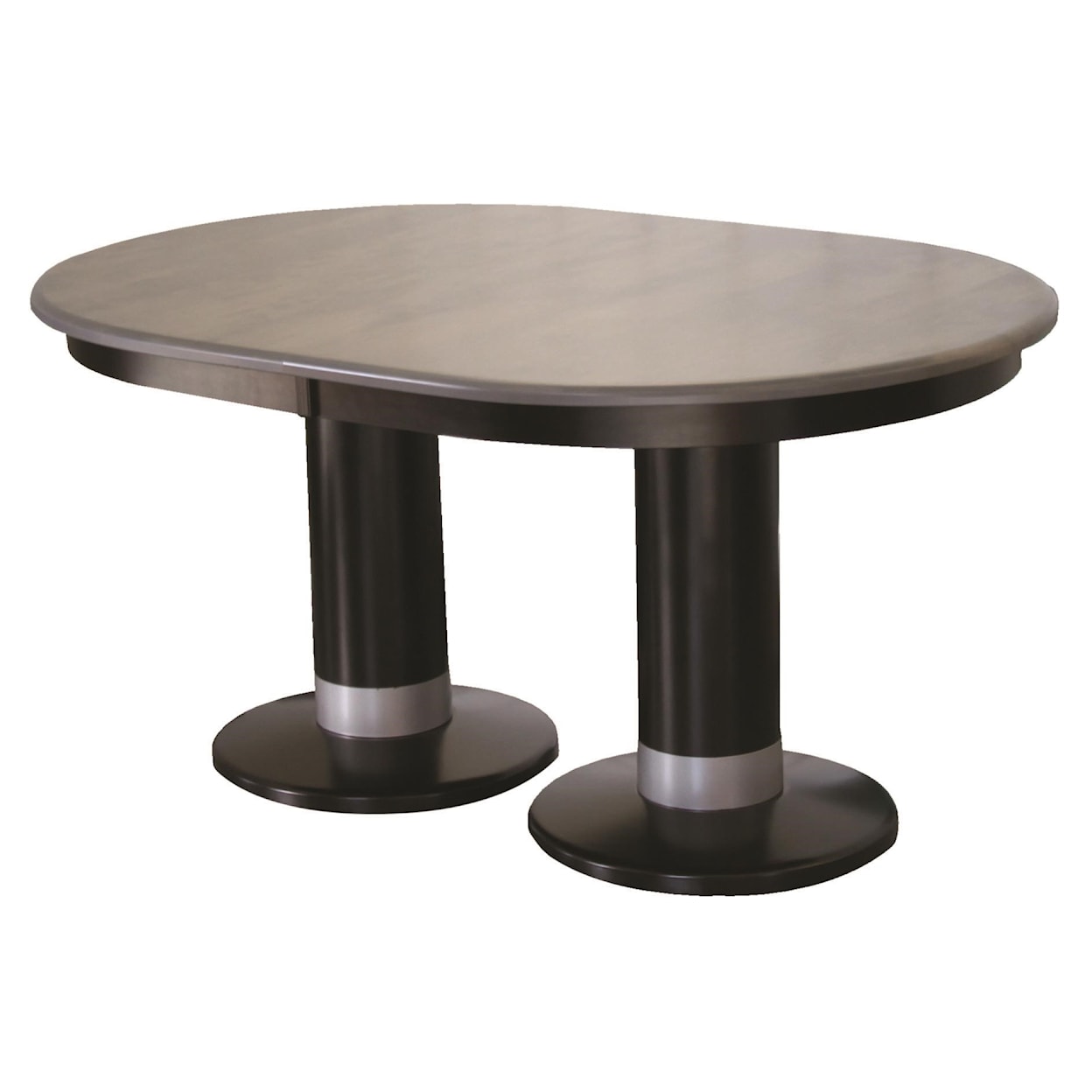 Wayside Custom Furniture Kountry Knob Alcoe Round Double Pedestal Table