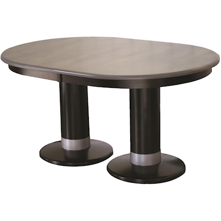 Alcoe Round Double Pedestal Table