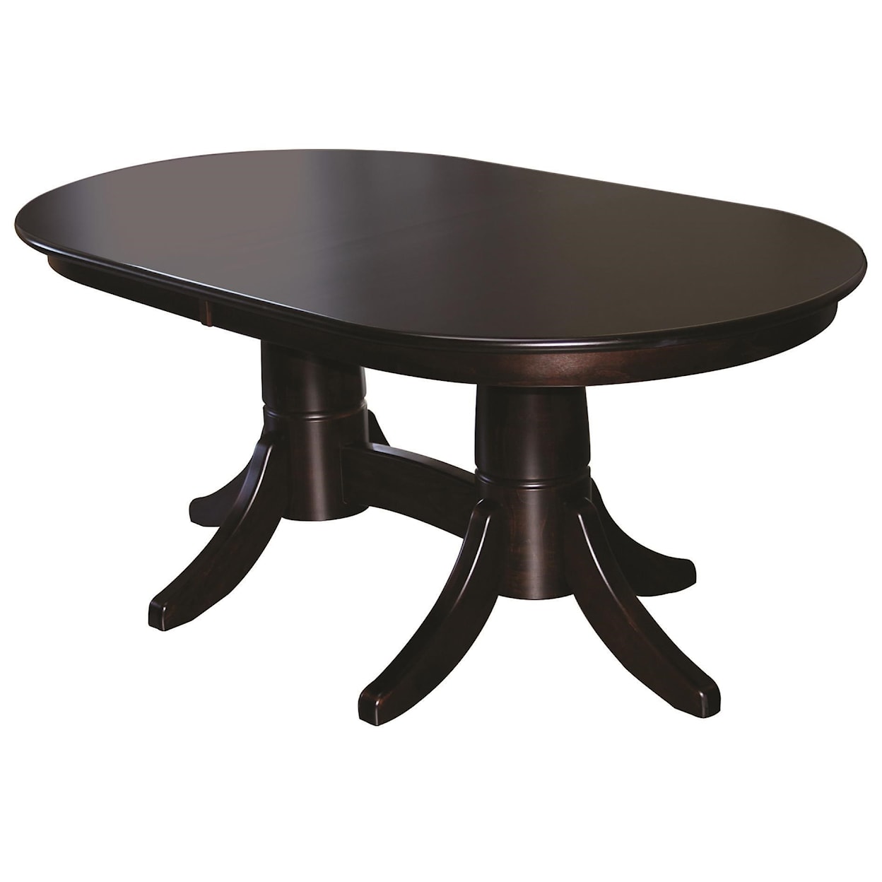 Wayside Custom Furniture Kountry Knob Baytown Double Pedestal Table