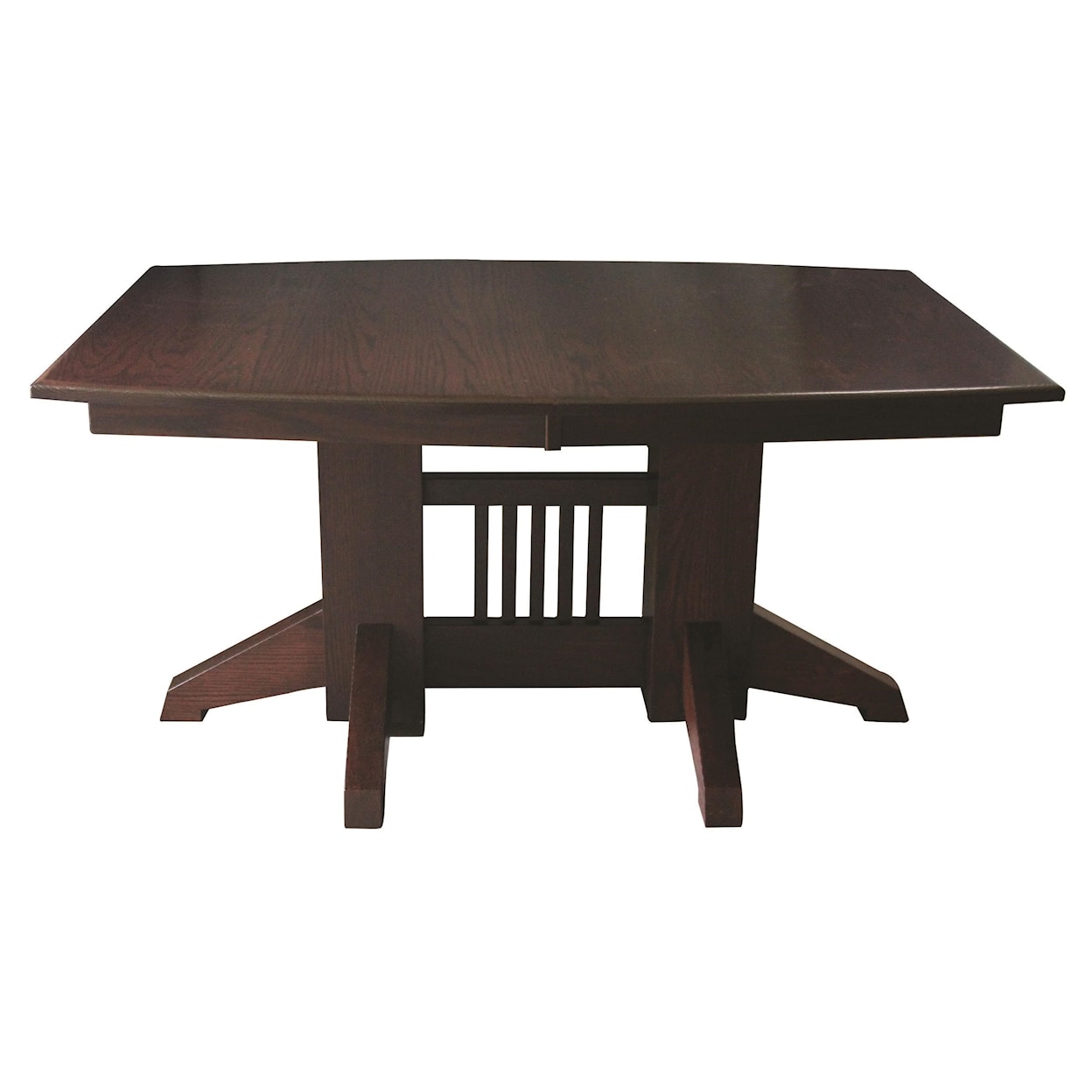 Wayside Custom Furniture Kountry Knob Shaker Double Pedestal Table