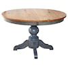 Wayside Custom Furniture Kountry Knob Kowan Single Pedestal Table