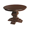 Wayside Custom Furniture Kountry Knob Wilmington Single Pedestal Table