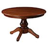 Wayside Custom Furniture Kountry Knob Woodstock Single Pedestal Table