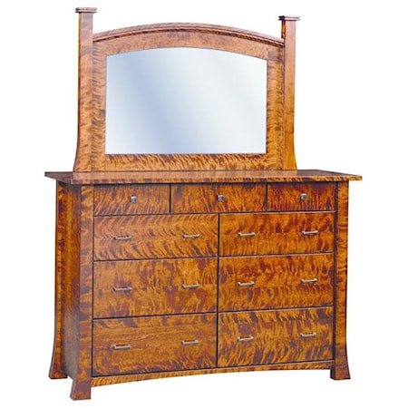 9 Drawer Dresser & Mirror