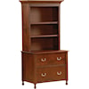 Wayside Custom Furniture Shiloh 36" Lateral File With Bookcase