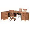 Wayside Custom Furniture Shiloh 76" L Desk