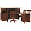 Wayside Custom Furniture Shiloh L Desk With Hutch