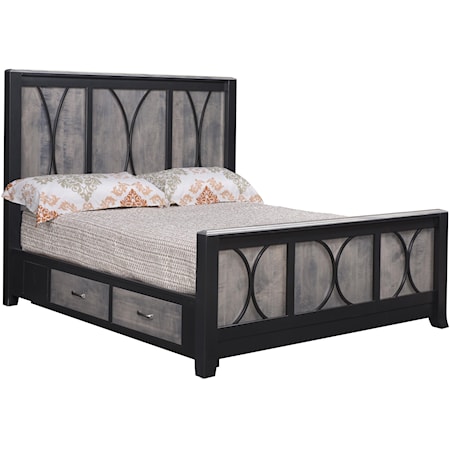 King Bed with Side Storage