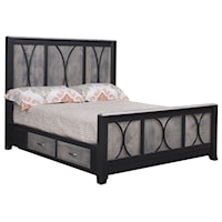 Queen Bed with Side Storage