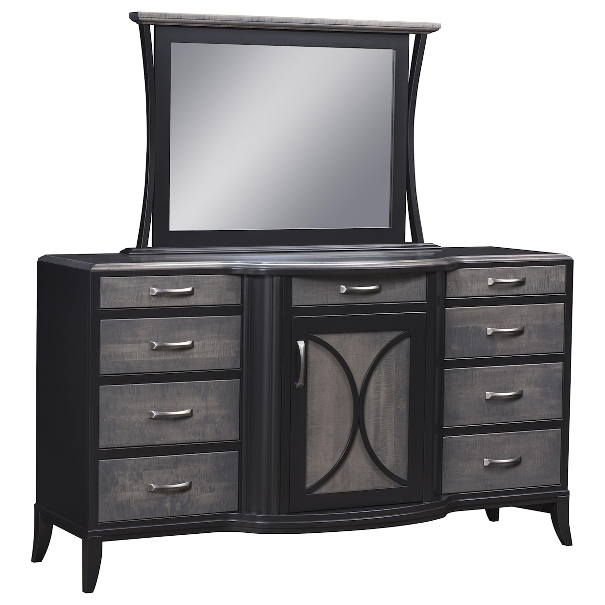 Wayside Custom Furniture Magnolia 9 Drawer Dresser & Mirror