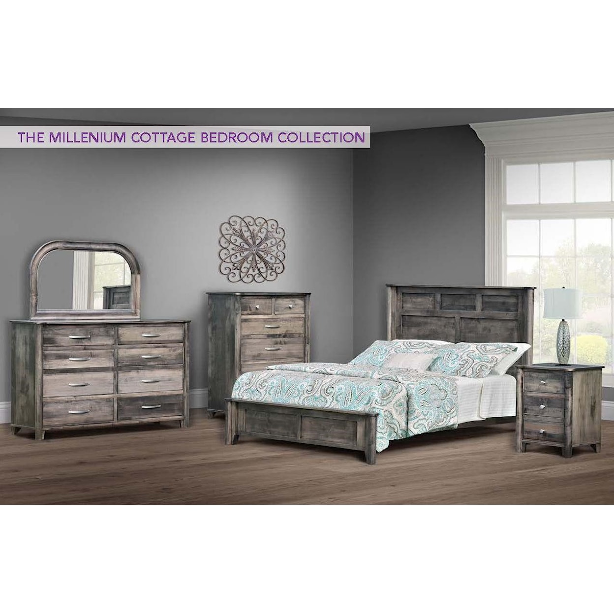 Wayside Custom Furniture Millenium Cottage 4pc Queen Bedroom Group