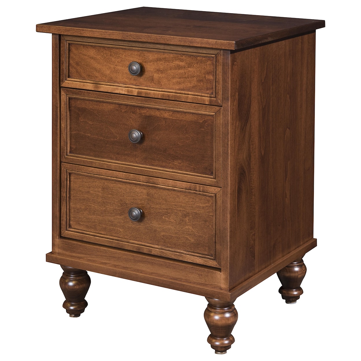 Wayside Custom Furniture Newport 3 Drawer Nightstand