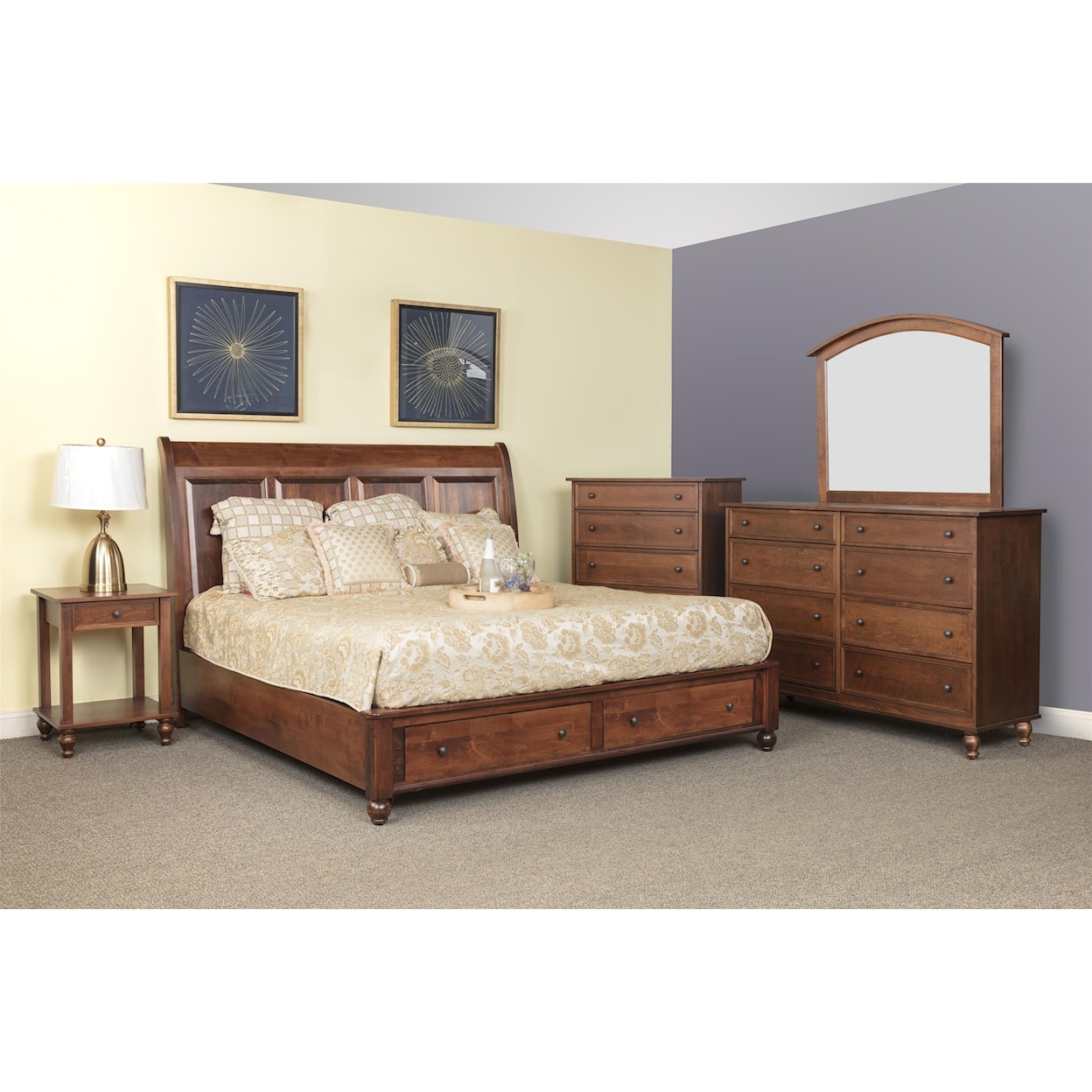Wayside Custom Furniture Newport 5pc Queen Bedroom Group