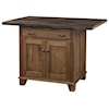 Wayside Custom Furniture Bridgeport Kitchen Island, 2 Door, 1 Drawer