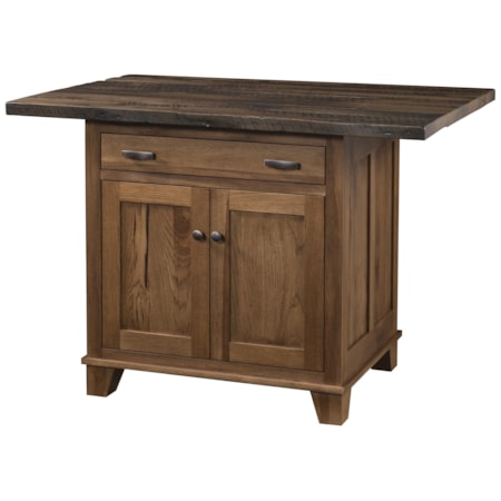 Kitchen Island, 2 Door, 1 Drawer