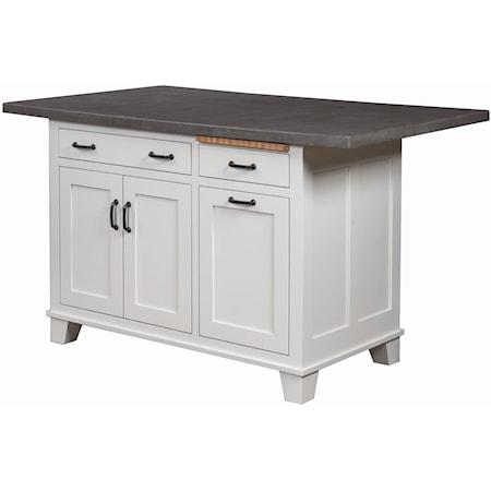 Kitchen Island, 3 Door, 2 Drawer